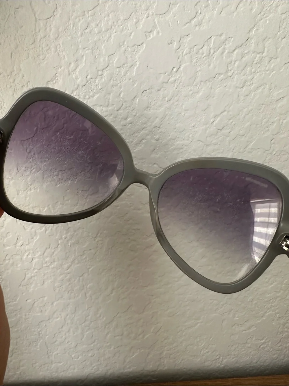 Prada Women's Oversized Butterfly Sunglasses - Gray Frame with Gradient Lenses